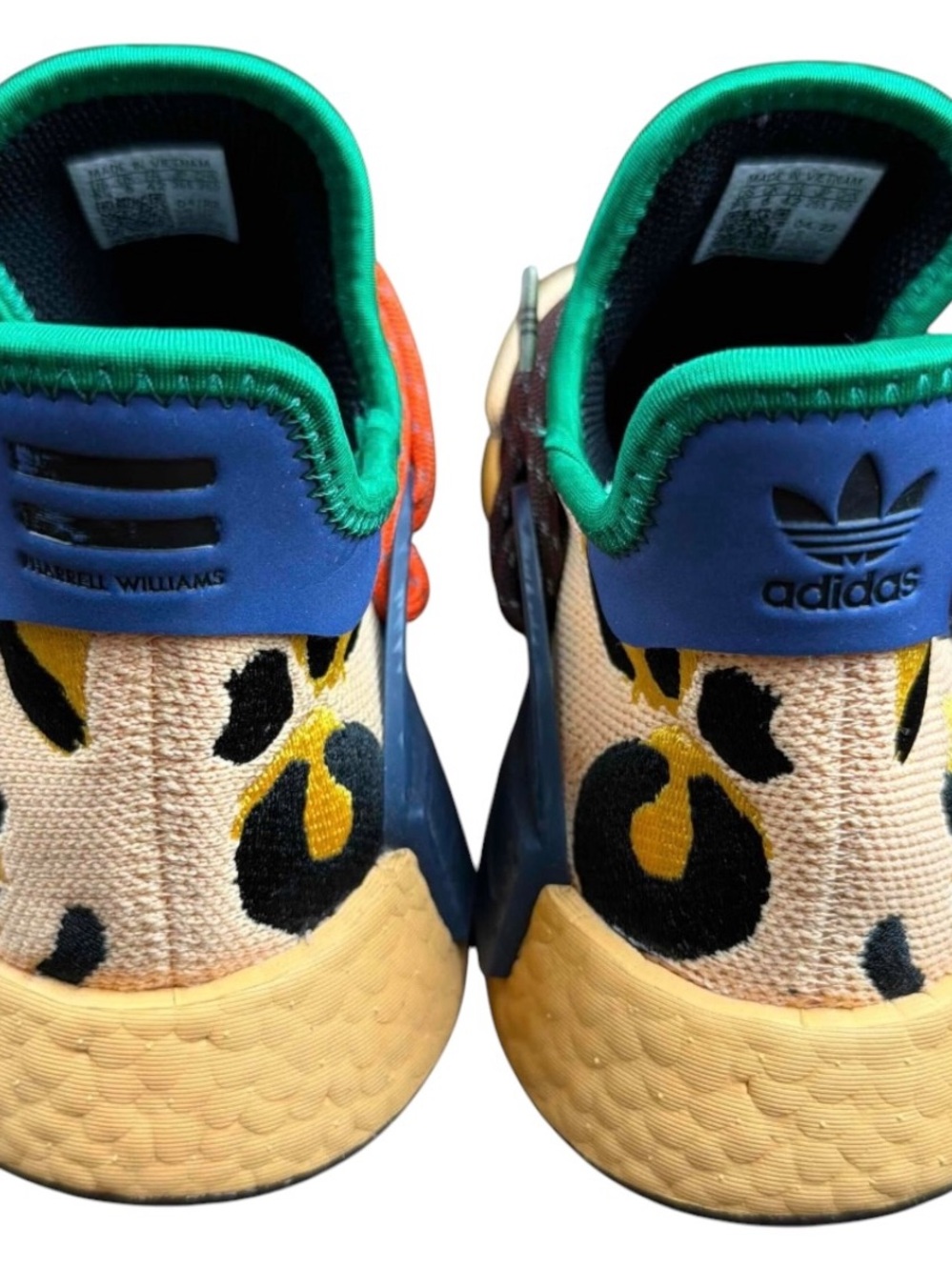 Adidas NMD Hu Pharrell Human Race Animal Print Pulse Amber Size 8.5 HP3221 Shoes - Picture 6 of 8